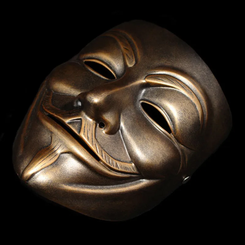 High Quality V For Vendetta Mask Resin Collect Home Decor Party Cosplay Lenses Anonymous Mask Guy Fawkes