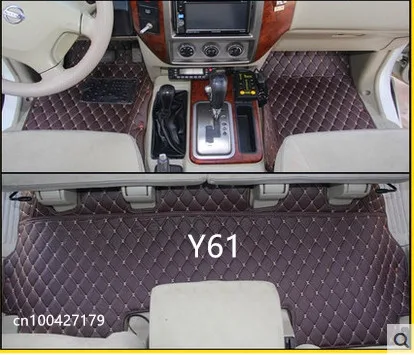 

High quality! Custom special car floor mats for Nissan Patrol Safari Y61 2018-1997 5 seats waterproof carpets rugs,Free shipping