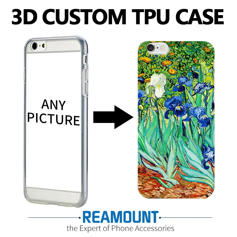 

250 шт., чехол для iPhone 7 7 Plus, роскошный мягкий чехол из ТПУ для DIY, 3D рельефный чехол с цветами и тиснением, сумка для телефона, аксессуары