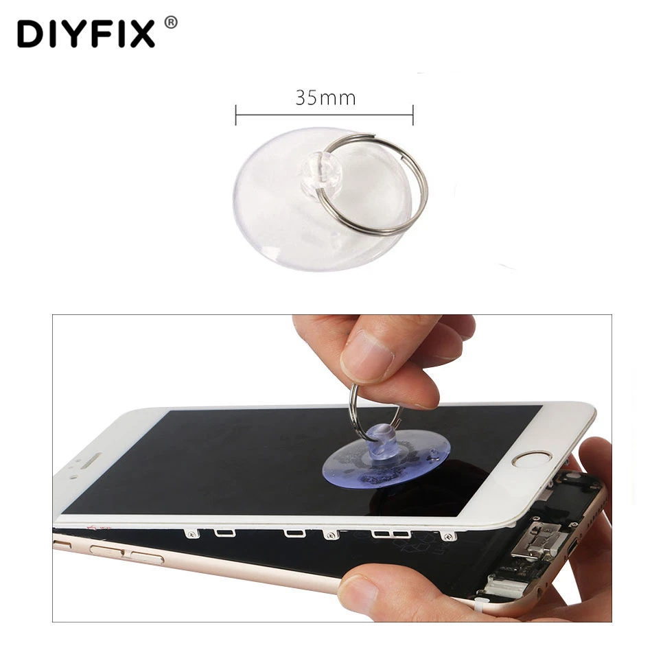 Набор прецизионных отверток DIYFIX для iPhone 6, 6s, 7, 8, 8 Plus, набор инструментов для ремонта, открывающаяся присоска с ЖК-дисплеем, пластиковая мотка