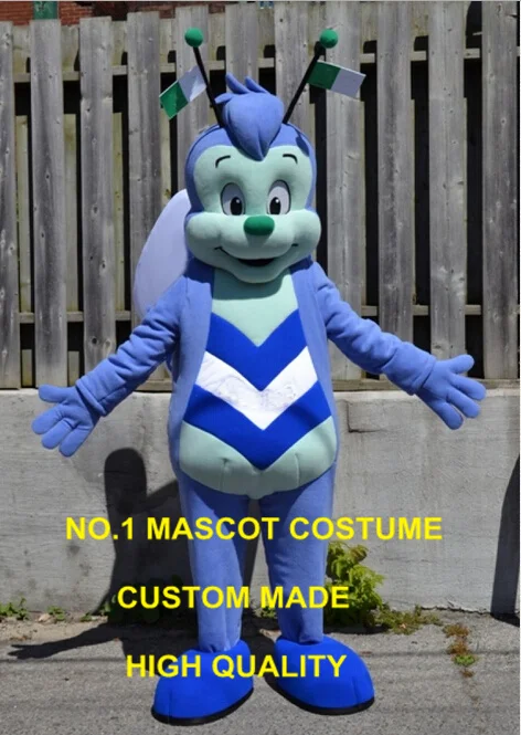 

cutie blue butterfly mascot costume adult size customizable cartoon butterfly insect theme anime cosply 2438