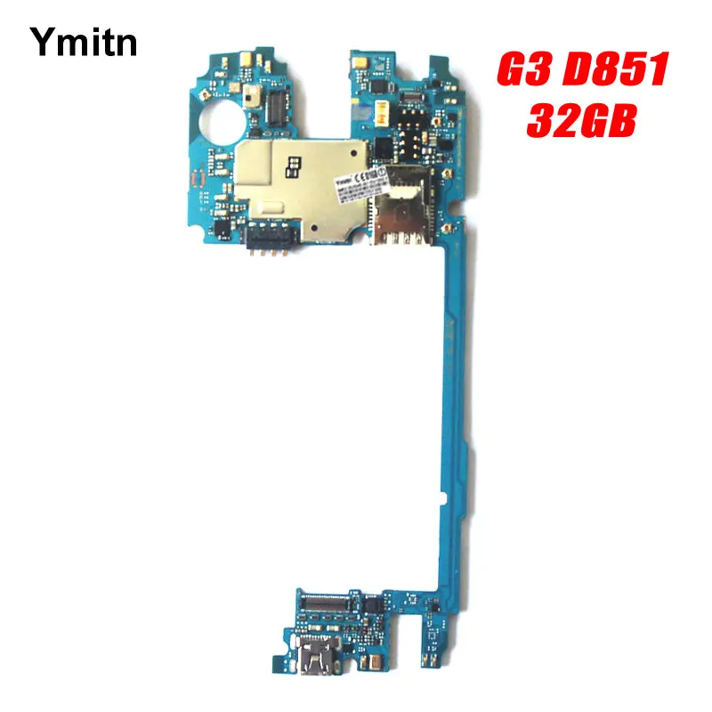 Ymitn Unlocked Tested Mobile Electronic panel mainboard Motherboard Circuits Cable For LG G3 D851 32GB