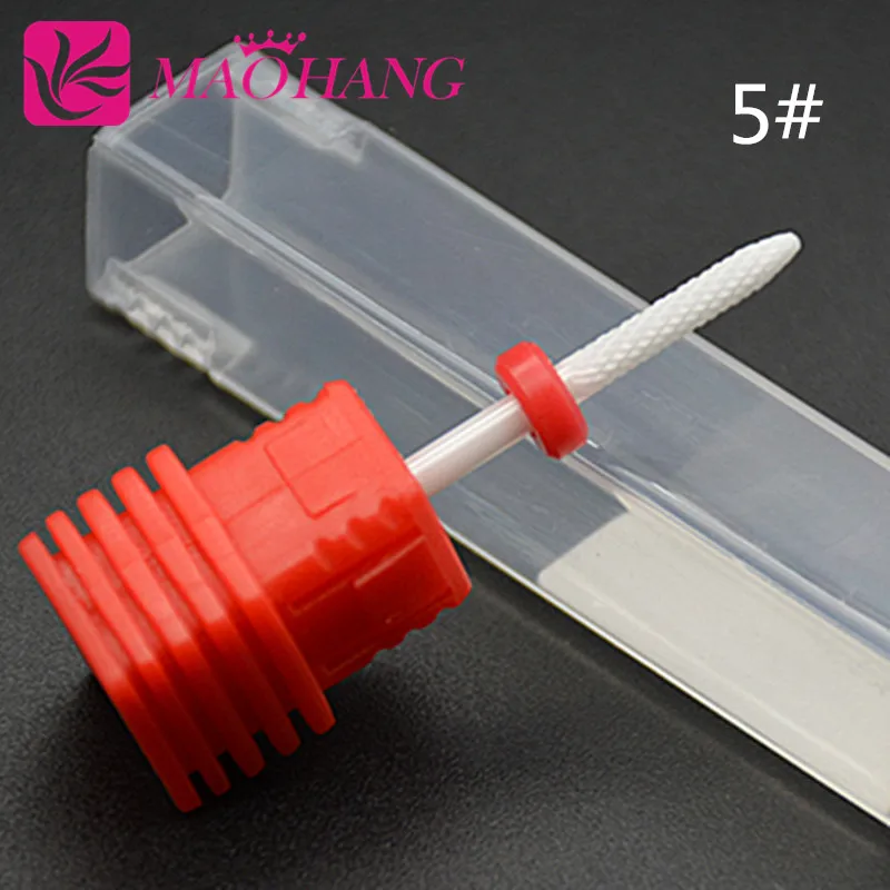 Maohand-broca elétrica de unhas, 1 peça, cerâmica, máquina de pedicure, remoção de calos de unhas, 3/32 ", haste, ferramentas