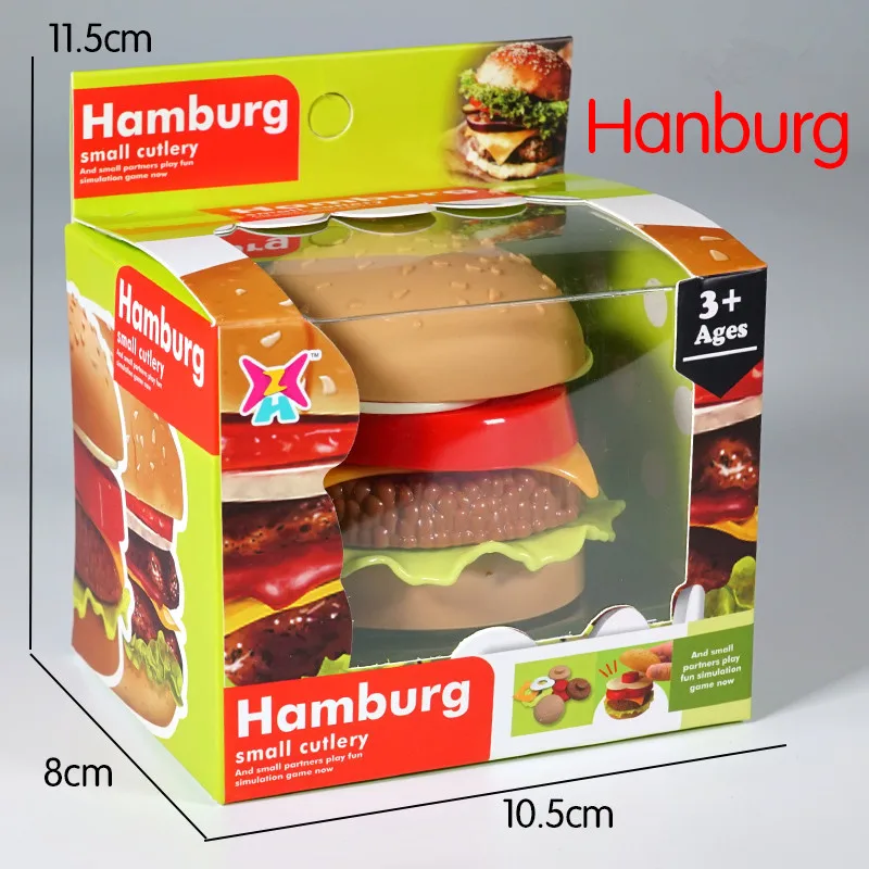 

Toy Food Hamburger Plastic Assembly Beef Vegetables Toys Education Learning Children Kitchen Pretend Play Hamburg Toys For Kids