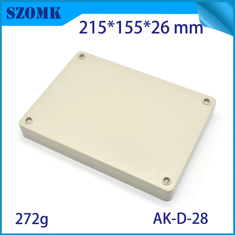 1Piece 215*155*26mm szomk customizable plastic box for electronics enclosure housing standard abs plastic casing device box