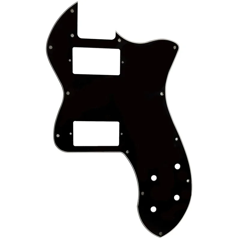 Pleroo Custom Guitar Parts - For US Player Tele Deluxe Guitar Pickguard With PAF Humbucker Scratch Plate