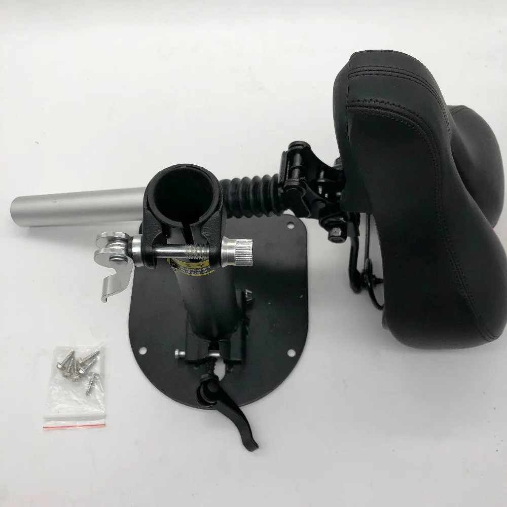 Folding saddle for zero 9 and zero 10X electric scooter seat set with base