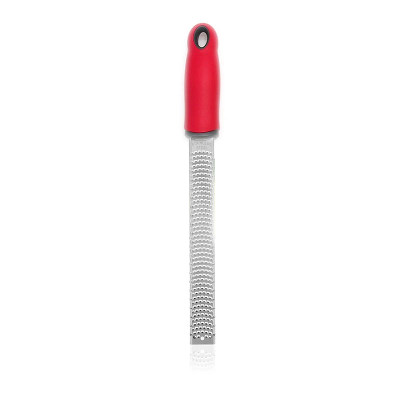 Râpe à citron Micro outil de rabotage pour zester les agrumes, gadget de cuisine pour râper finement l'ail, le gingembre, la noix de muscade, le parmesan, le chocolat et plus encore, acier