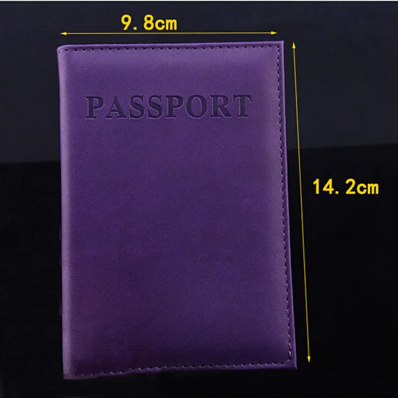 New Artificial Leather Women Passport Holder Couple Models Women\'s Travel Passport Cover Unisex Card Case Man Card Holder