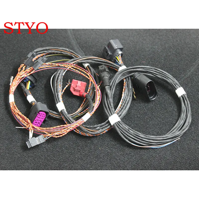 STYO Car Auto Leveling Range LED Headlight Cornering AFS Wire + LED Lamp 10 to 14 Adapter For VW Tiguan 2017 2018