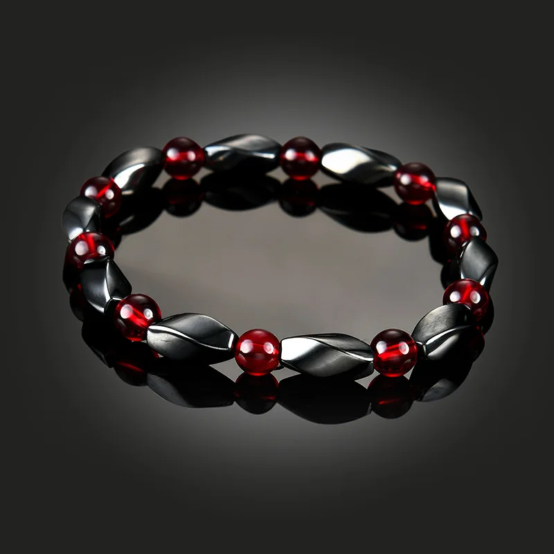 2024 New Trend  Healthy Energy Weight Loss Magnetic Therapy Hematite Tiger Eye String Bracelet Female Armbandjes Dames