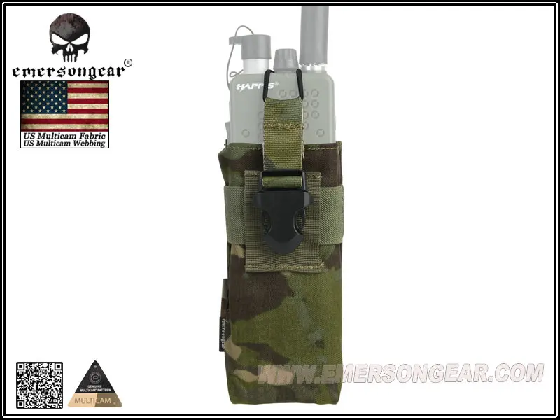 

emersongear-Tactical Radio Pouch for RRV Vest, Airsoft Combat Molle, PRC148 152, EM8336