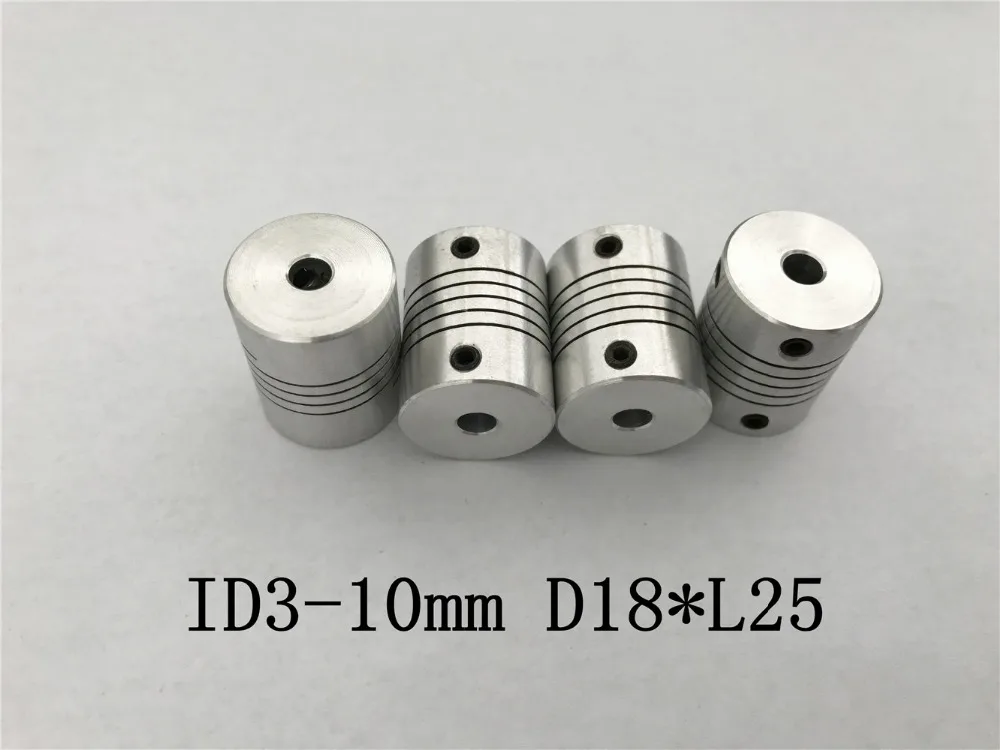 ID3 4 5 6 6.35 7 8 9 10 مللي متر D18 * L25 الألومنيوم محرك خطوي بالتحكم الرقمي بالكمبيوتر عمود مرن اقتران المقرنة الترميز آلة الحفر