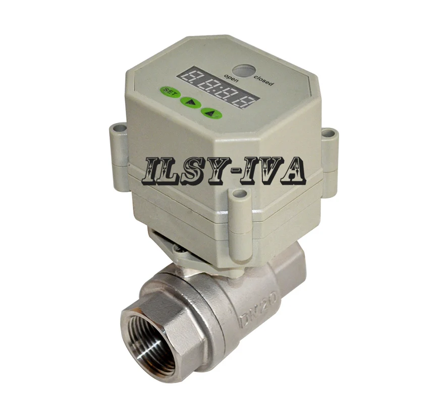 

New DN15,DN20,DN25 Stainless Steel Timer Controlled Valve,AC/DC110~230V Electric Valve for Water Control Systems