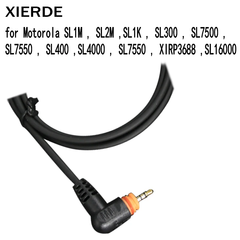 XIERDE  Earpiece With PPT for Radio Walkie Talkie Headset  Mic Microphone for Motorola SL1M SL1K SL7500 SL400 Radio