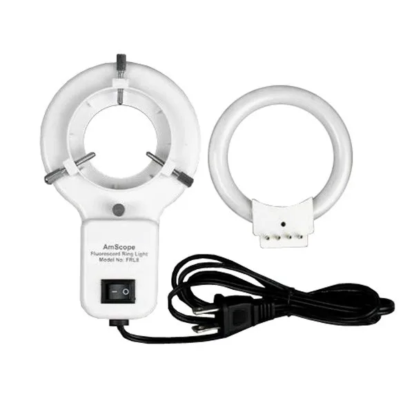 AmScope 8W Stereo Microscope Fluorescent Ring Light FRL8