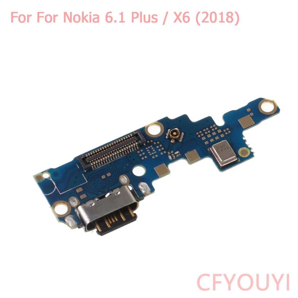 For Nokia 6.1 Plus X6 / 5.1 Plus X5 USB Charging Port Charger Dock Antenna Connector Mic Flex Cable Circuit Board