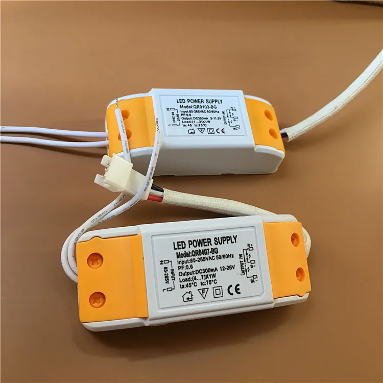 ac85-265v LED external Driver Dimmable Three Color Lighting Transformers 3W 5W 7W 9w 10w 12w 15W18W power supply For ceiling DIY