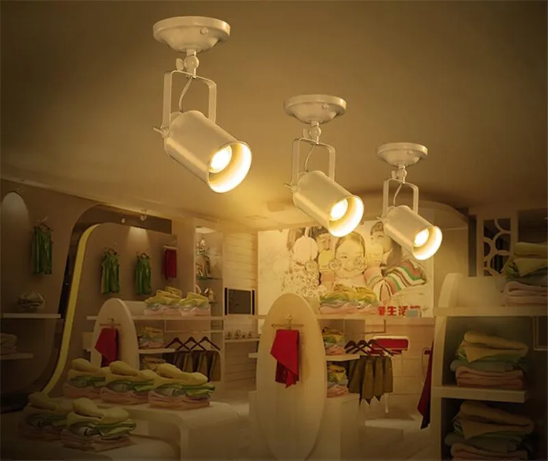 Ceiling Lamp American Retro Country Loft Style LED lamps Industrial Vintage Iron Ceiling light for Bar Cafe Home Lighting