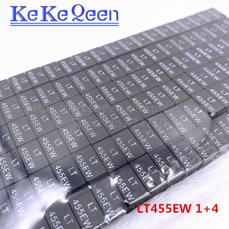 10Pcs LT455EW LT455E CF455E CF455EW 455E 1+4 5Pin DIP-5 455KHz ceramic filter For communication Signal relays