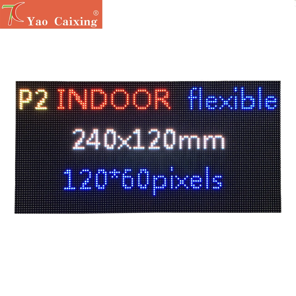 Free shipping P2 flexible panel with wifi controller power supplly plug and play diy sample led display screen