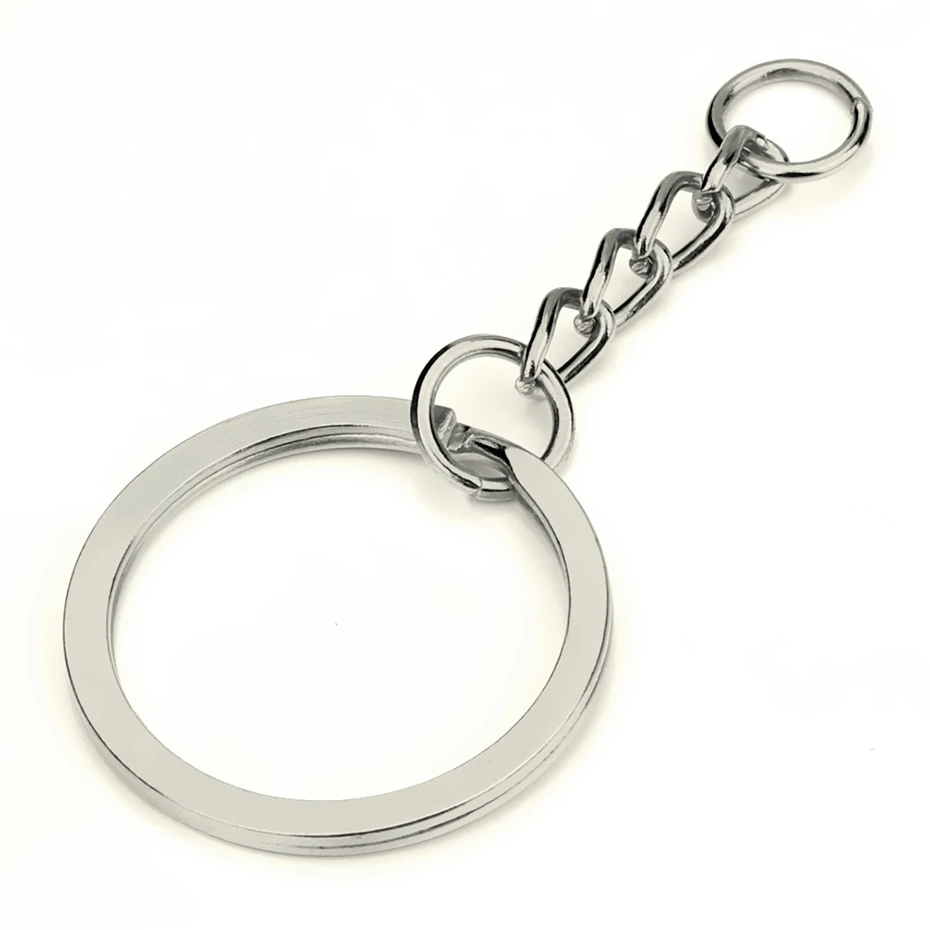 

30pcs Alloy Key Ring Key Chain Split Keyrings Metal Chain 28mm Split Ring Bag Charm DIY Making Crafts