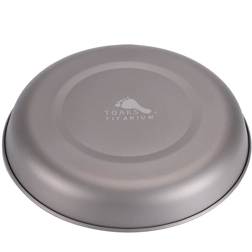 TOAKS Household Dish Ultralight Outdoor Tableware Camping Titanium Plate D190mm Picnic Plate