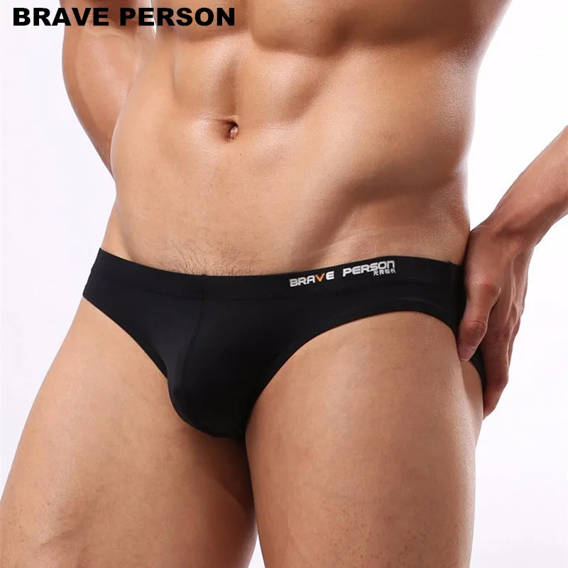 Men\'s Sexy Underwear Briefs Brave Person Brand Underwear Male Nylon Brief for Men Panties B1129
