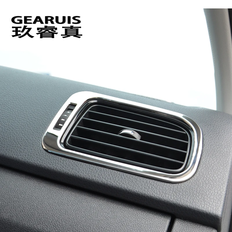 Car styling For Volkswagen vw POLO Trim Accessories Interior Air conditioning Outlet Decoration cover Sticker Auto Accessories