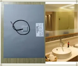 Espejo de baño para ducha, película protectora antiniebla para ventana, transparente, impermeable, para maquillaje, calefacción electrónica