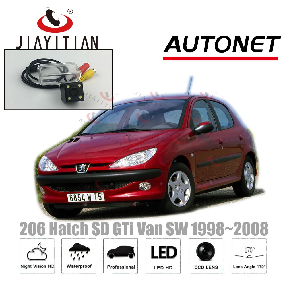 

JIAYITIAN камера заднего вида для Peugeot 206 Hatch SD GT i Van SW 1998 ~ 2008 CCD/резервная камера/камера ночного видения номерного знака