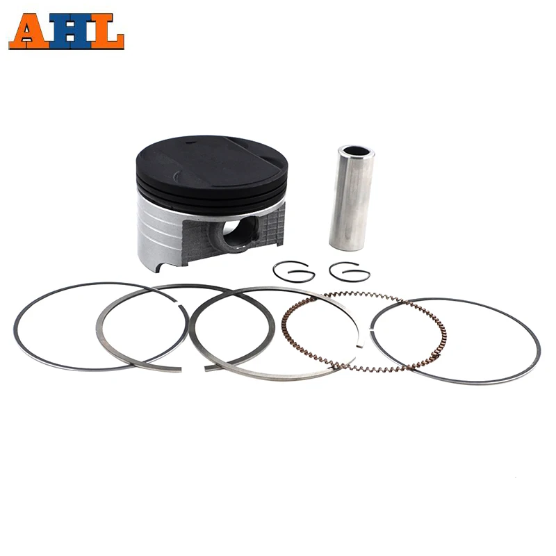 AHL Bore Size STD ~+150 73mm ~74.5mm Motorcycle Parts Piston Set Rings Clip Kit For Suzuki AN250 1998-2006 DR250 1990-1995