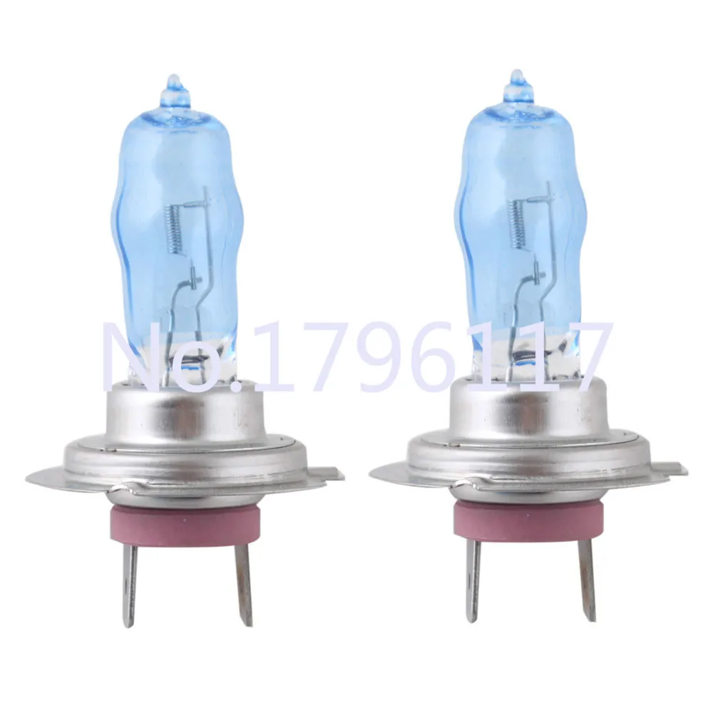 2x H7 5500K 12V Xenon HID Super White Car Driving HOD Bulb Lamp Light Headlight 100W Free shipping