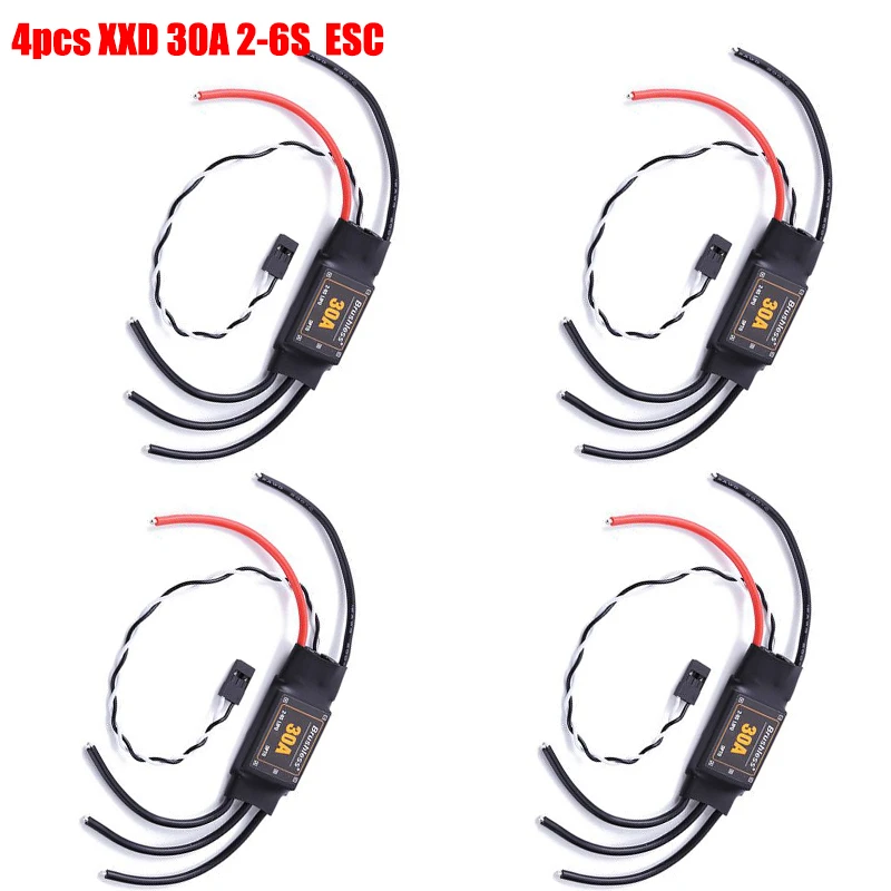 

4PCS XXD 30A 2-6S Brushless ESC OPTO for fpv racing 450 Helicopter Multicopter Motor Speed Controller Wing Quadcopter