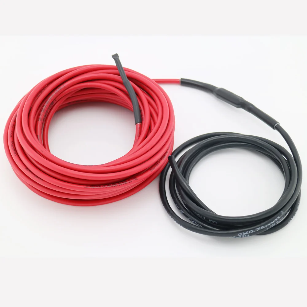 

18.5W/M Twin Conductor Floor Heating Cables With Power Line For Living Room