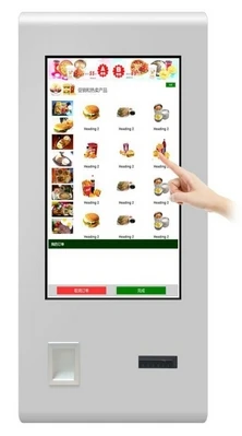 tft lcd touch screen wifi self service ordering terminal Kiosk Credit card bank card IC card payment pc desktop compu