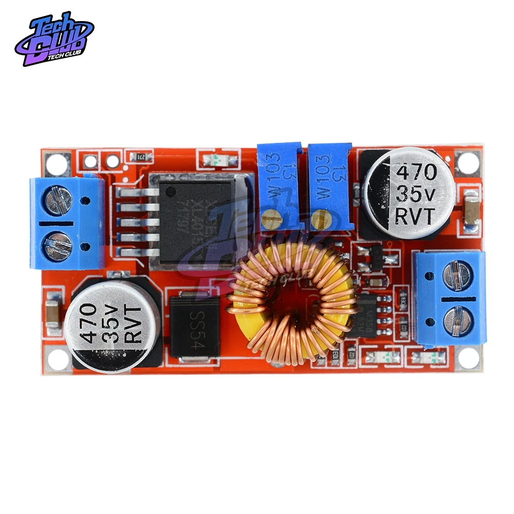 Placa de carga de reducción de batería de litio XL4015 5A DC-DC CC CV, convertidor de potencia Led, cargador, módulo de reducción XL4015