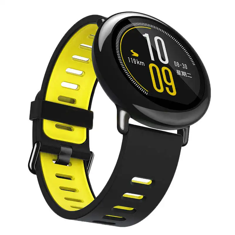 Wrist Strap 22mm Sports Silicone bands for Xiaomi Huami Amazfit Bip BIT PACE Lite Youth Smart Watch  Replacement Band Smartwatch image 3