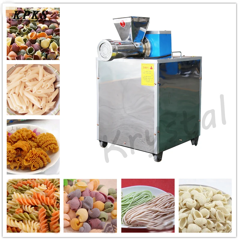 

Automatic Pasta Machine Commercial Noodle Machine Pressing Pasta Extruder Stainless Steel Noodle Maker With 3 Molds Model 60