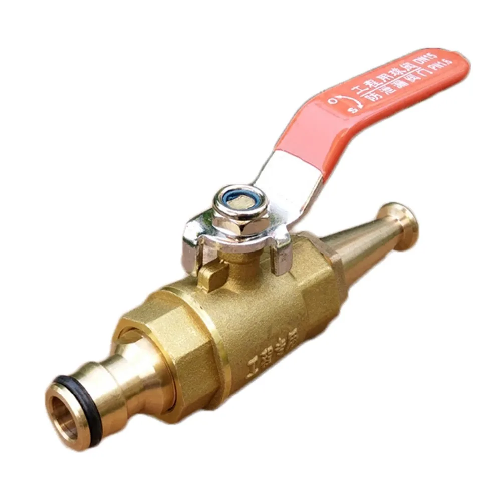 

Brass Sprinkler PS1 Long Handle Brass Ball Valve Switch Household Fire Sprinkler High Pressure Car Washing Water Gun Sprinkler