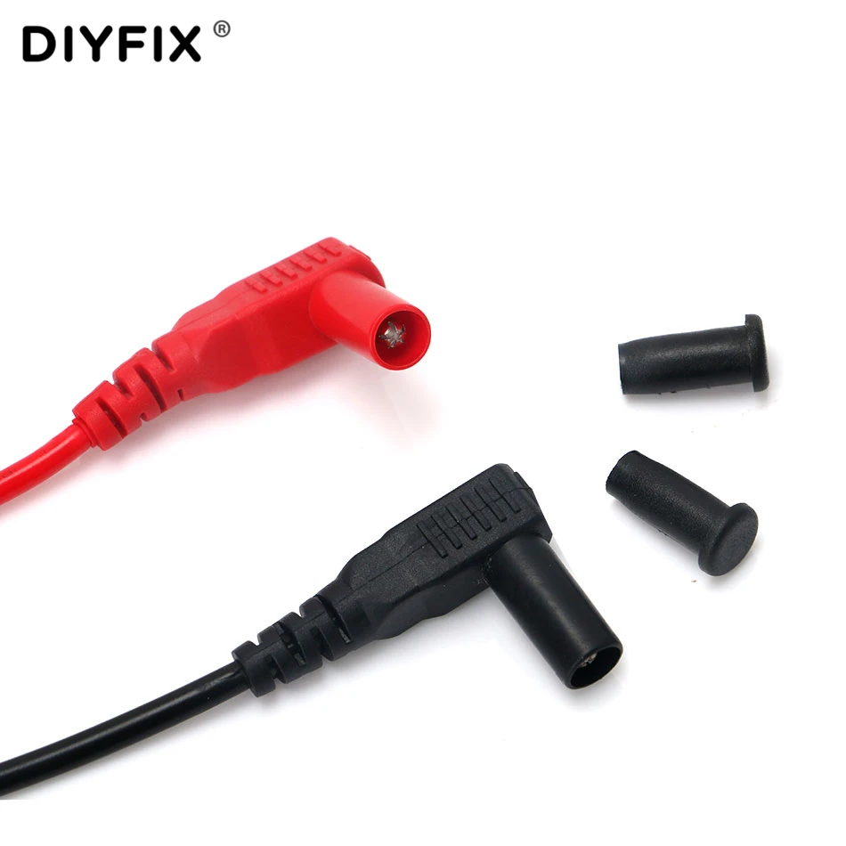 DIYFIX SMD Inductor Test Lead Clip Probe Tweezers Multimeter LCR Chip Components Tester Meter Wire Pen Capacitor Resistor