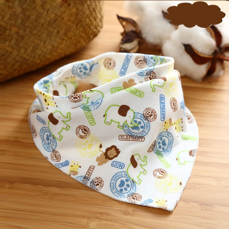 Cartoon Newborn Baby Burp Bandana Bibs Cotton Soft Kids Toddler Triangle Scarf Bib Cool Accessories Infant Saliva Towel DS49