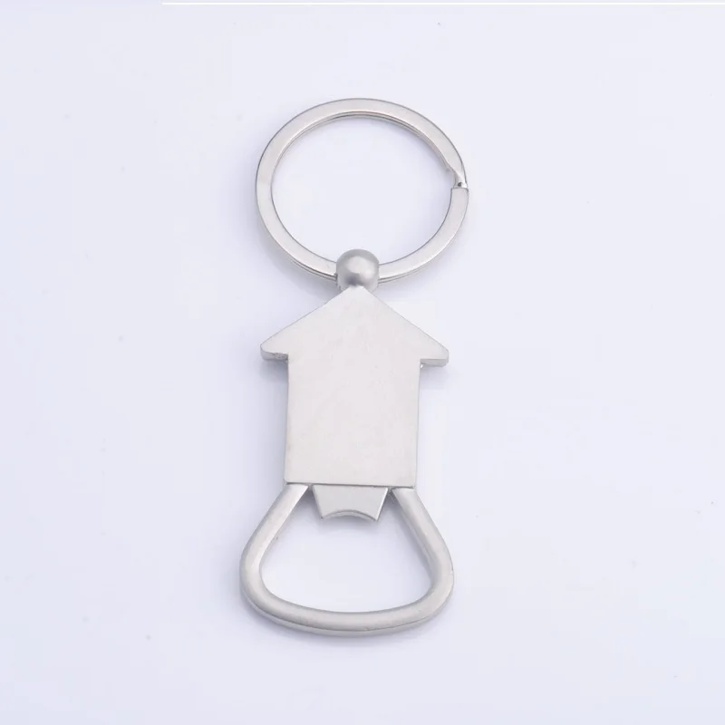 100pcs Creative Alloy House Bottle Opener Key Chain Keyring Exquisite Gifts Wedding Party Favors And Gifts Promotion ZA1373