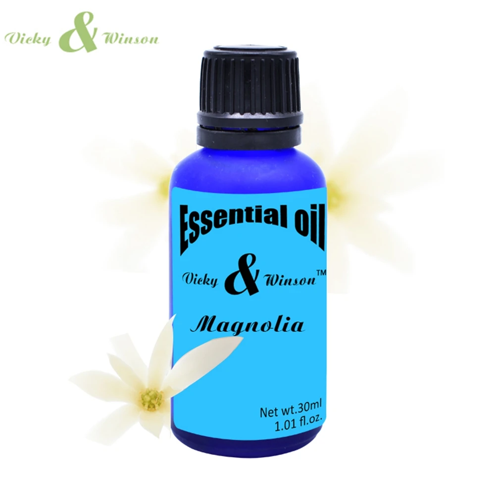 Finn & winson-Aceites Esenciales de flor de Magnolia para aromaterapia, aceite de flor de Michelia Alba 100% Natural puro, desodorización de Michelia, 30ml