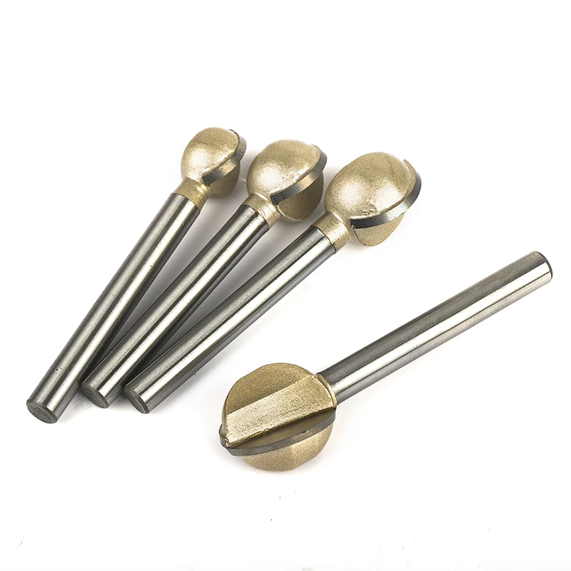 6-20mm Ball Nose Round Carving Bit Tungsten CNC Carbide Milling Cutter Shank 6mm Wood Round Ball Bit Woodworking Tools