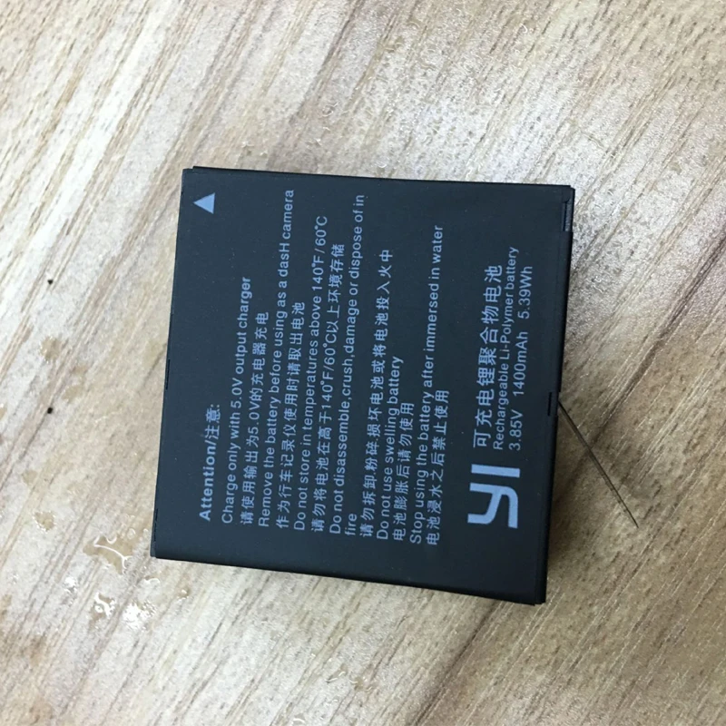 2 pz 1400 mah Per Xiaomi YI lite/YI 2/4 Kplus 4 k + Battery + USB Caricatore Doppio Per xiaomi Originale yi 4 k Accessori action camera