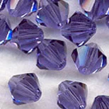 288pcs/Lot 6mm tanzanite color Chinese Top Quality Crystal Bicone Beads