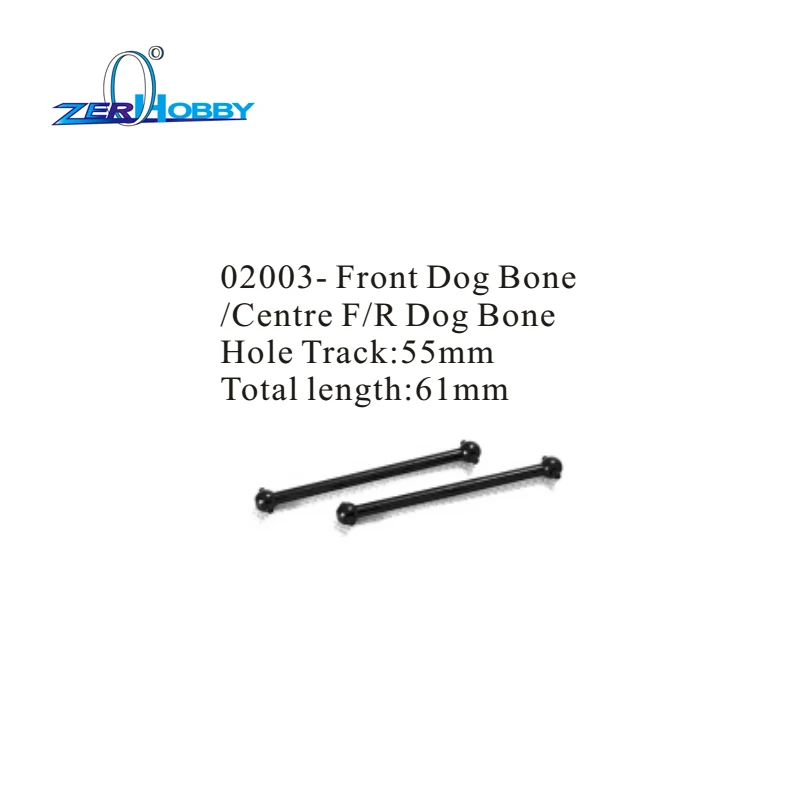 PART NO. 02003 FRONT DOG BONE CENTER FRONT REAR DOG BONE FOR HSP 1/10 SCALE RACING RC CARS