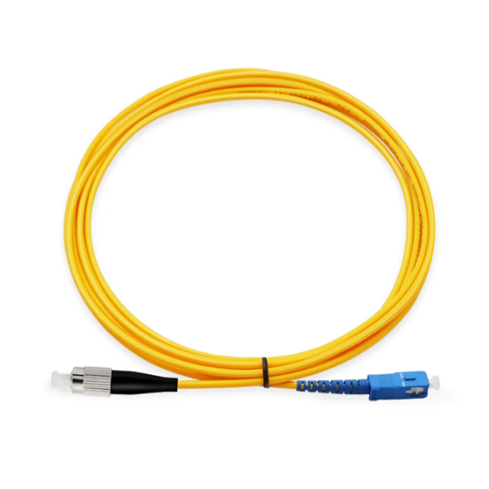 Imagem -02 - Fc-sc sc Simplex Monomodo 125 sm Cabo de Fibra Óptica Patch Cord Jumper Nível de Telecomunicações por Atacado Alta Qualidade Pcs 10 m