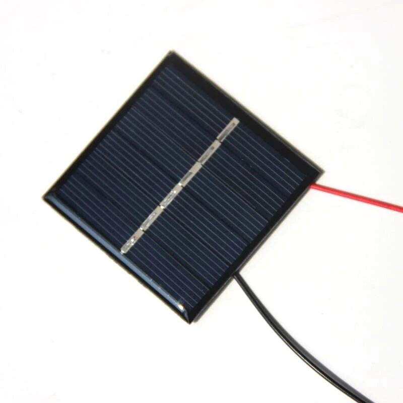 0.42W 3V Mini Solar Cell with Cable DIY Small Solar Energy System and Toys Square Solar Panel Solar PV Module 54*54MM 10PCS